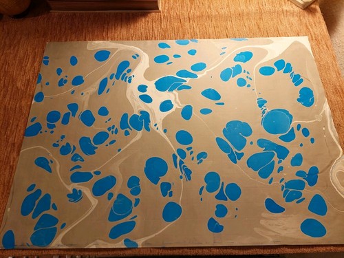 Schönes hand marmorpapier 444 - hand,