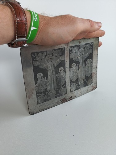 Druckplatte fund kupferstich - druckplatte,
