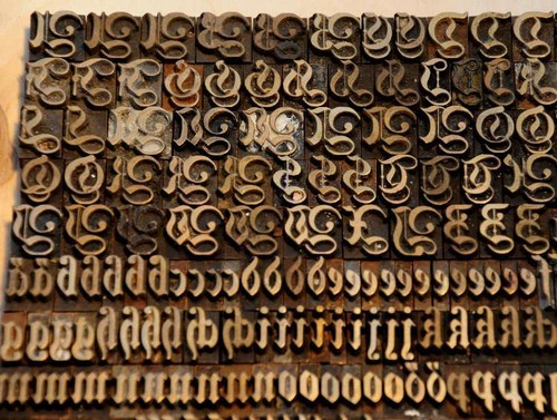 Prägeschrift fraktur 10mm - fraktur,