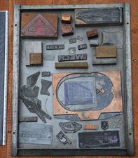 Konvolut Klischees Stempel