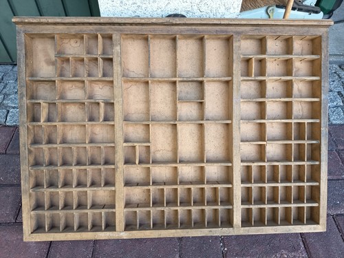 Antiker buchdrucker setzkasten - antiker, buchdrucker-setzkasten