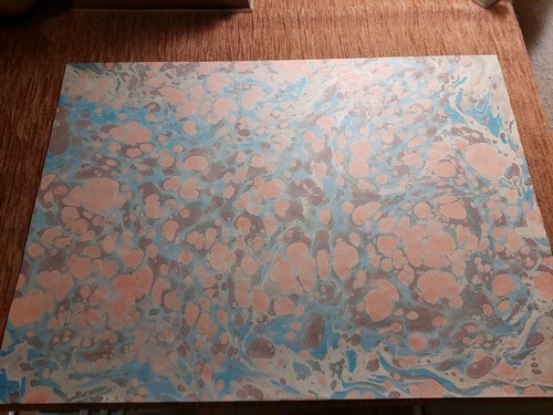 Schönes hand marmorpapier 383 - marmorpapier,