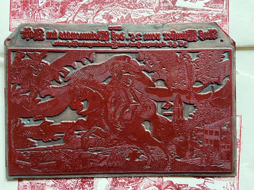 Klischee buchdruck stempel - ,