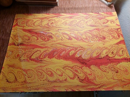 Schönes hand marmorpapier - schönes,