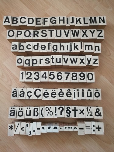 Neoprint stempelsatz abc - stempelsatz,