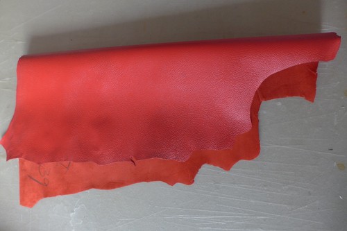 Rote lederhäute genarbtes - rote,