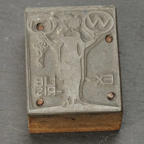 Jugendstil exlibris stempel - exlibris,