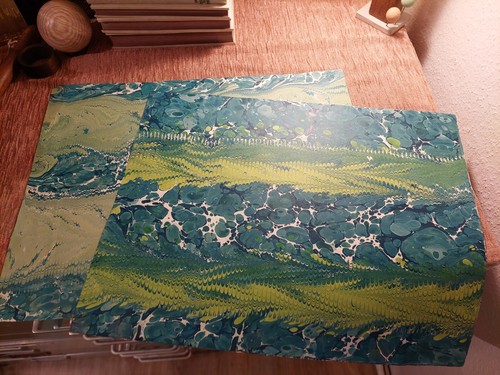 Schönes hand marmorpapier - schönes,